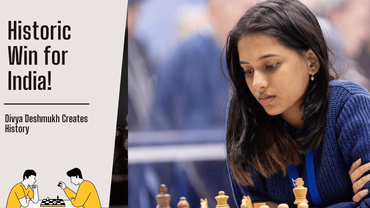 First Woman to Create History: Divya Deshmukh Wins FIDE Women’s World Cup 2025