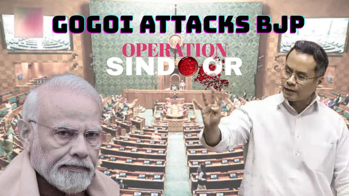 Gaurav Gogoi’s Defiant Lok Sabha Speech Shakes BJP Over “Operation Sindoor”